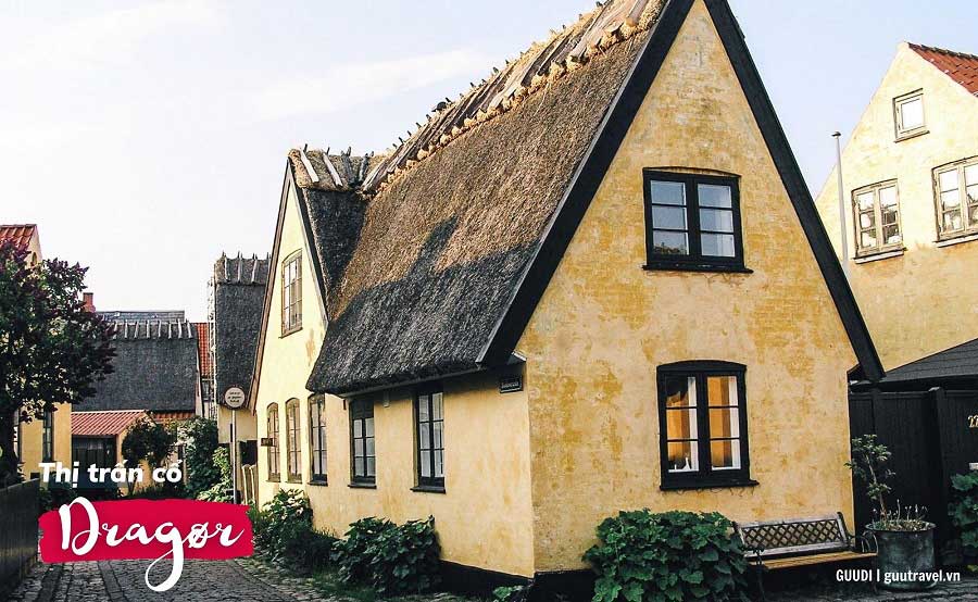 Thị trấn cổ Dragør gây ấn tượng với những mái nhà cổ kính