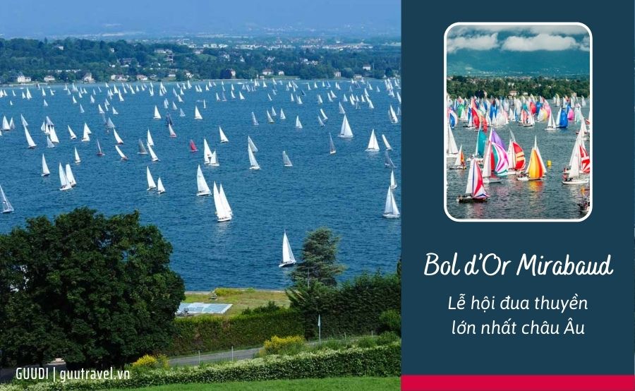 Lễ hội đua thuyền Bol d'Or Mirabaud diễn ra vào mùa hè