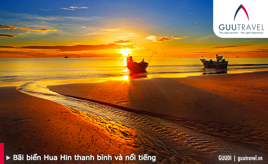 Bãi biển Hua Hin thanh bình và nổi tiếng