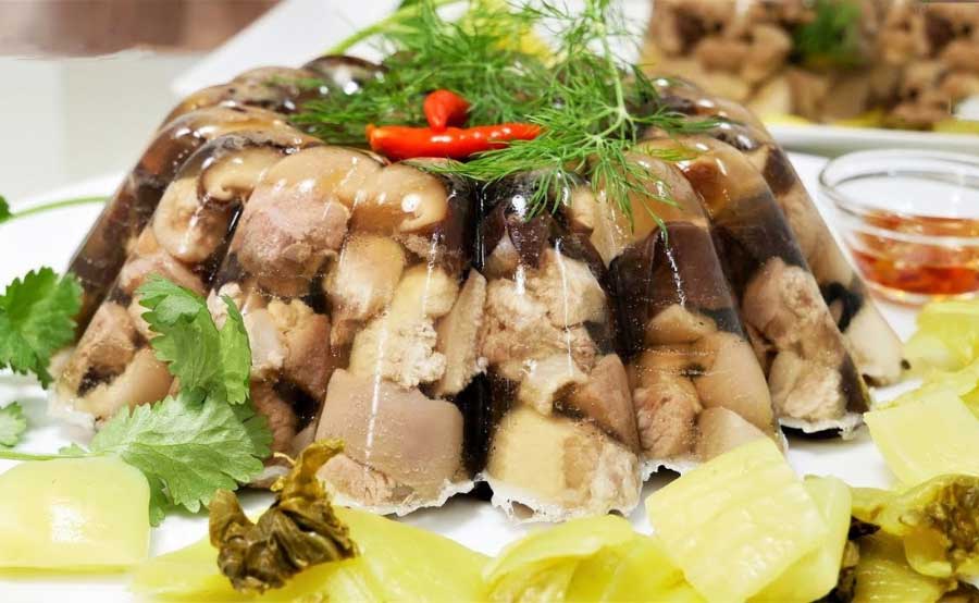 Thịt đông - đặc sản mùa tết Hà Nội