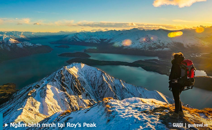Ngắm bình minh tại Roy’s Peak