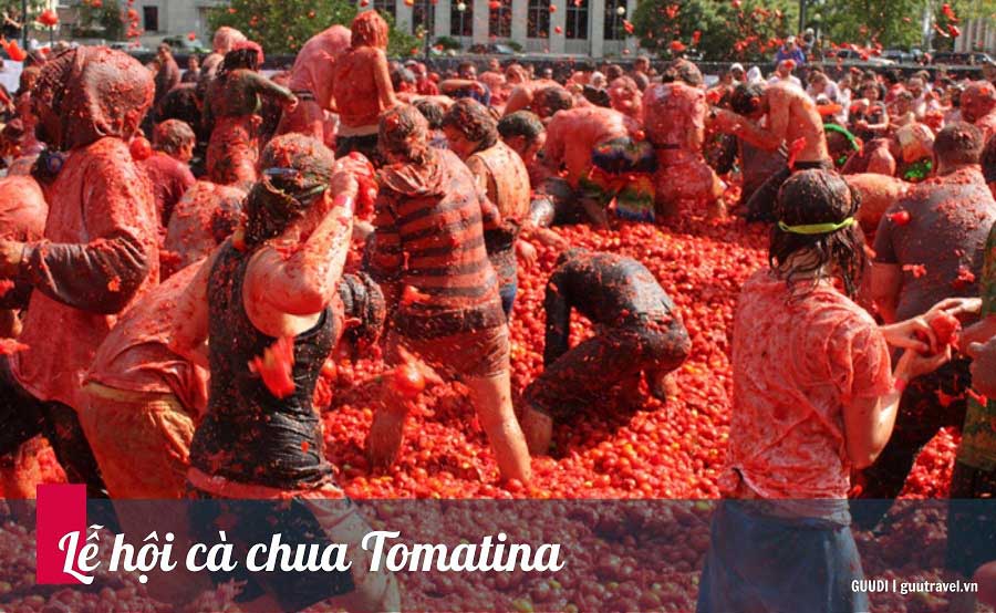 Lễ hội cà chua - Tomatina độc đáo tổ chức vào cuối tháng 8