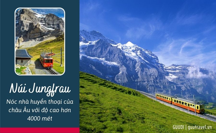 Chinh phục đỉnh Jungfrau với độ cao hơn 4000m
