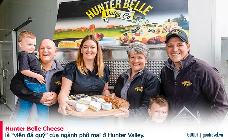 Hunter Belle Cheese chính là “viên đá quý” của ngành phô mai ở Hunter Valley.