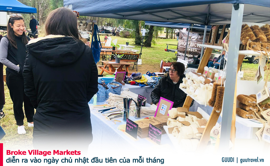 Broke Village Markets: diễn ra vào ngày chủ nhật đầu tiên của mỗi tháng