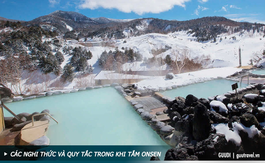 Các nghi thức và quy tắc trong khi tắm Onsen