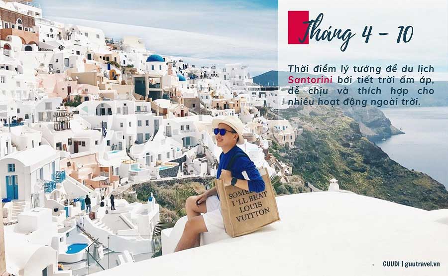 Thời điểm lý tưởng để du lịch Santorini