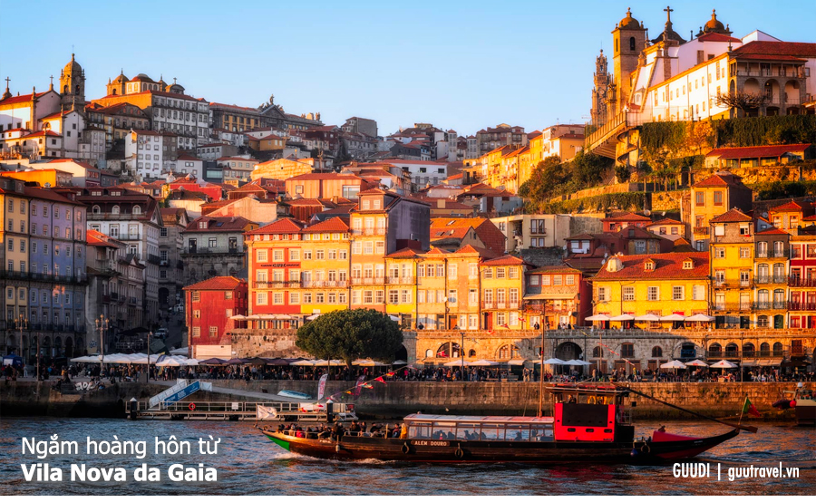 Hoàng hôn từ Vila Nova da Gaia