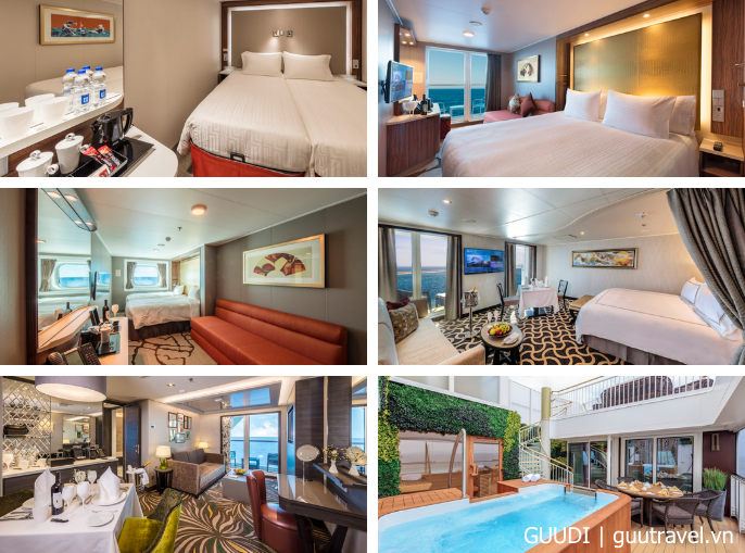 Các loại phòng trên du thuyền Genting Dream