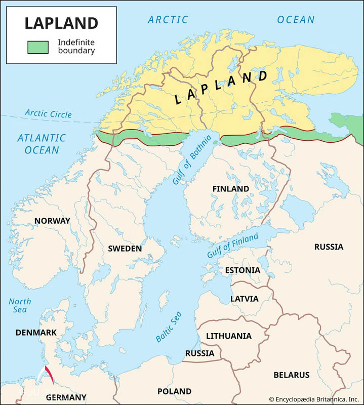 Bản đồ vùng Lapland