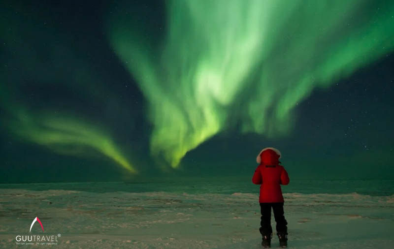 check in Bắc cực quang của Lapland