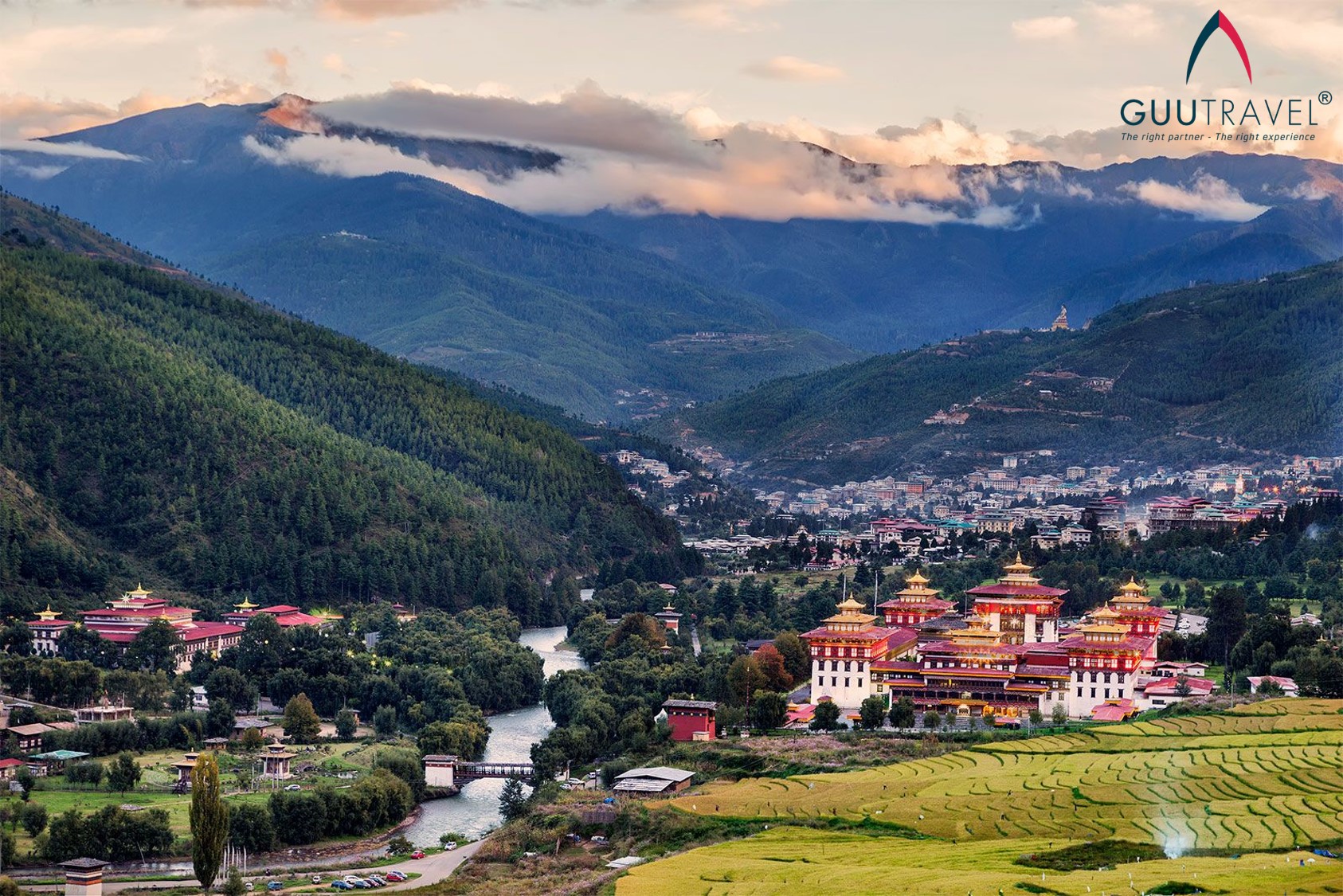 Thủ đô Thimphu của bhutan
