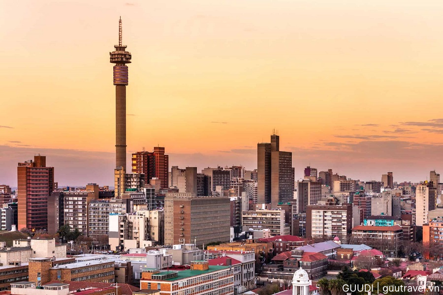 Hoàng hôn tuyệt đẹp tại Johannesburg