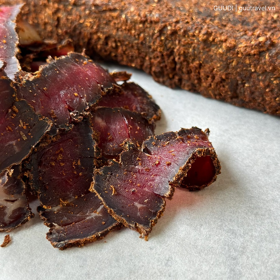 Đặc sản thịt khô Biltong Nam Phi