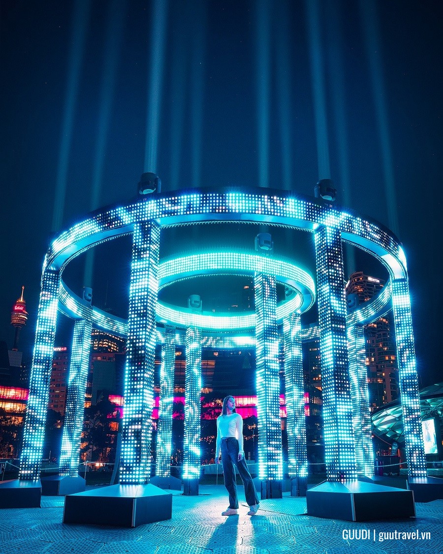 hoạt động tại lễ hội ánh sáng sydney