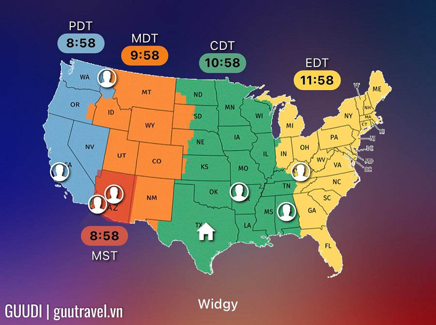 Múi giờ ở Mỹ