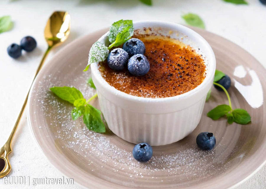 Crème brûlée là món ăn châu âu nổi tiếng
