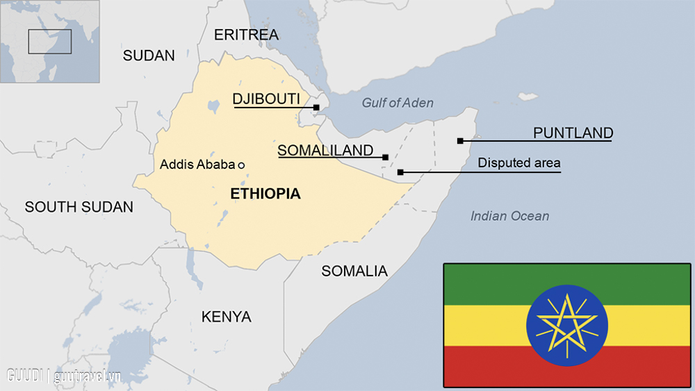 Ethiopia ở đâu trên bản đồ